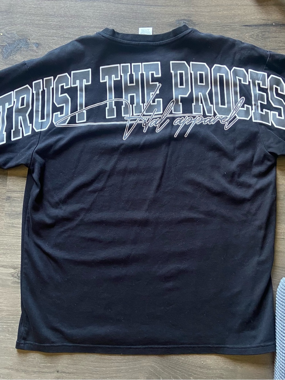 Black "Trust The Process" Graphic Tee -